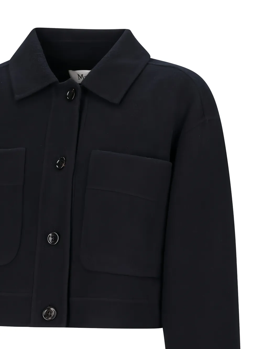  Max Mara Boxy-fit Buttoned Flap-pocket Jacket - Blue 