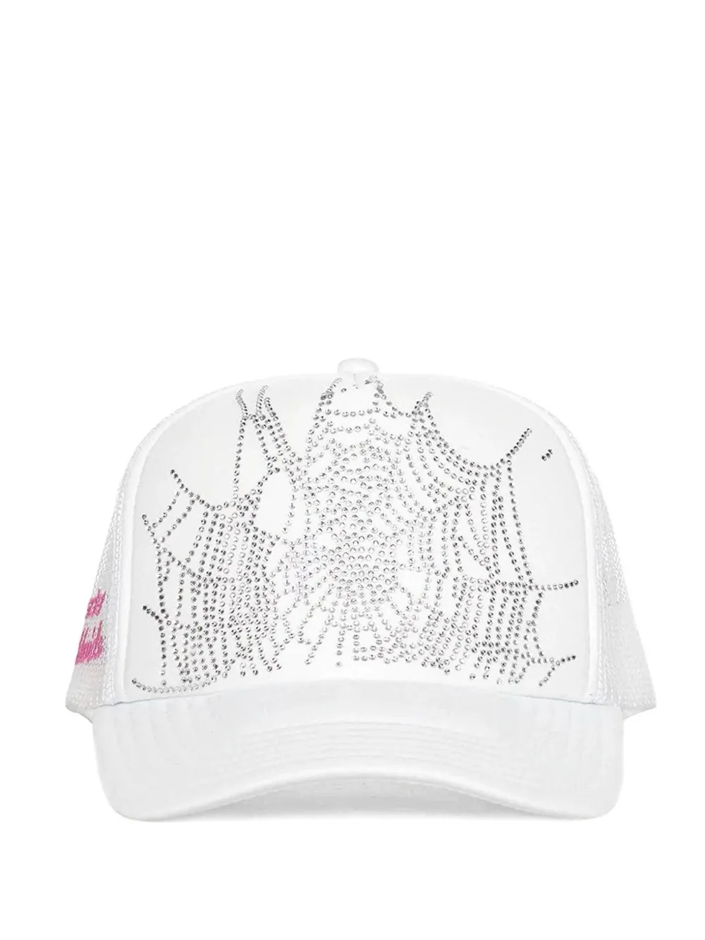 SP5DER web trucker cap - Bianco