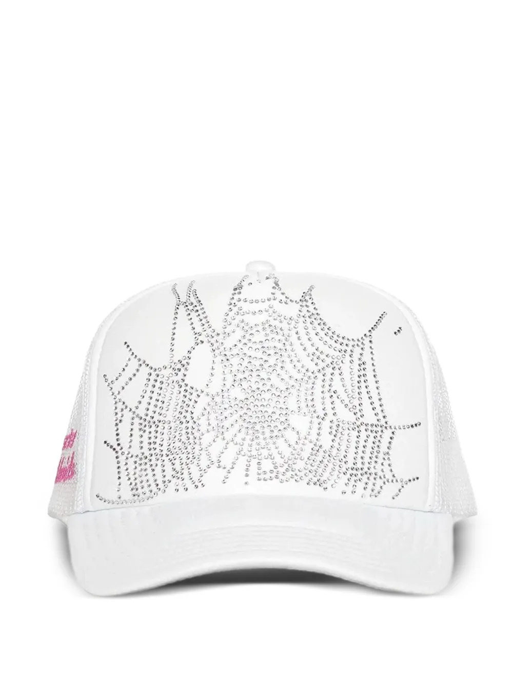 SP5DER web trucker cap - Bianco