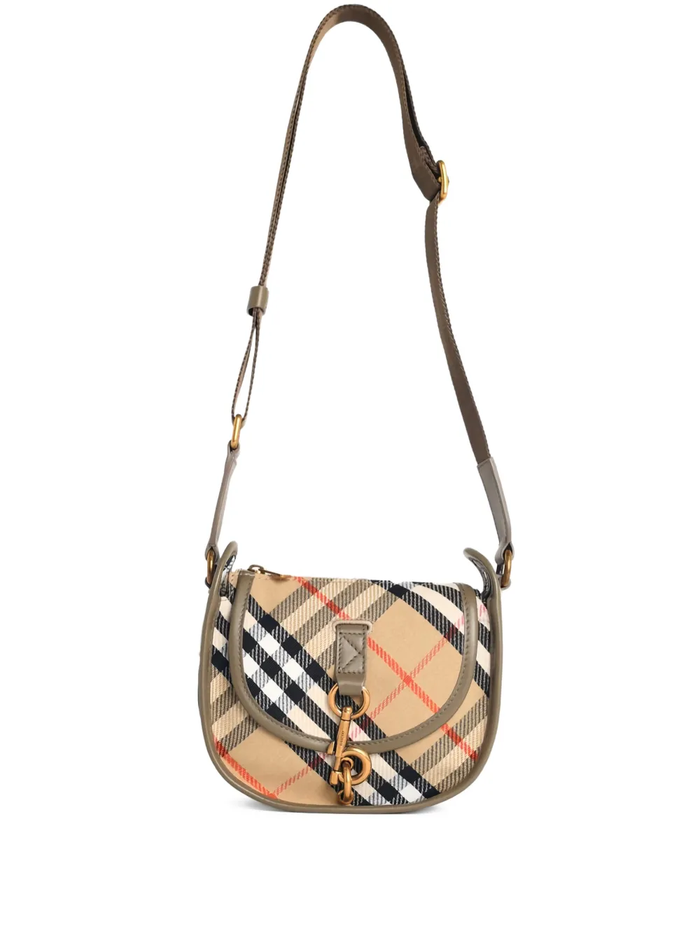 Burberry mini check-print shoulder bag - Toni neutri