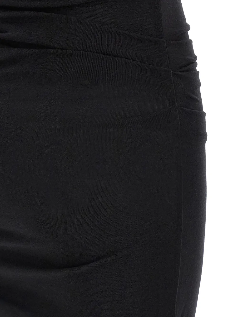 Elisabetta Franchi Jurk van lichtgewicht jersey stof met geborduurd logo Zwart