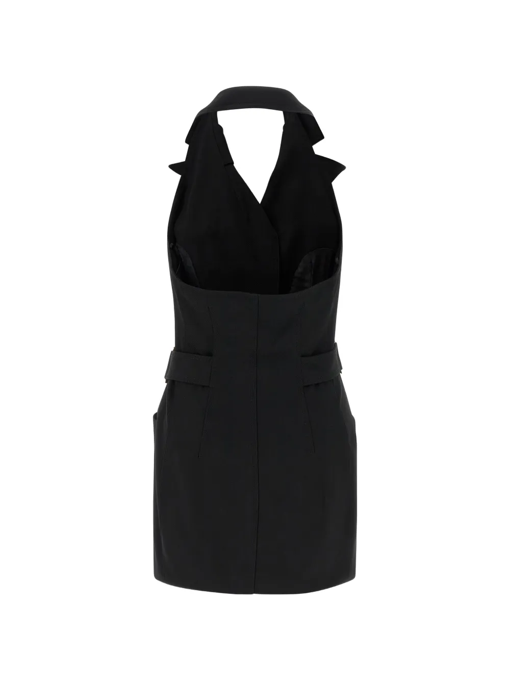 Elisabetta Franchi double-breasted belted dress - Zwart