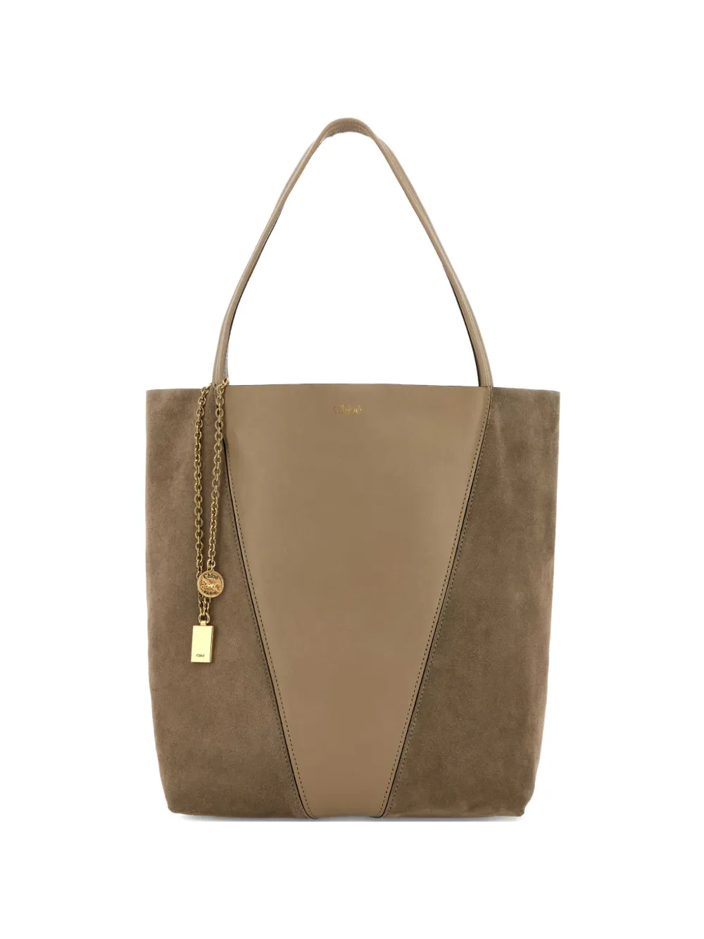 Chloé paneled tote bag - Toni neutri