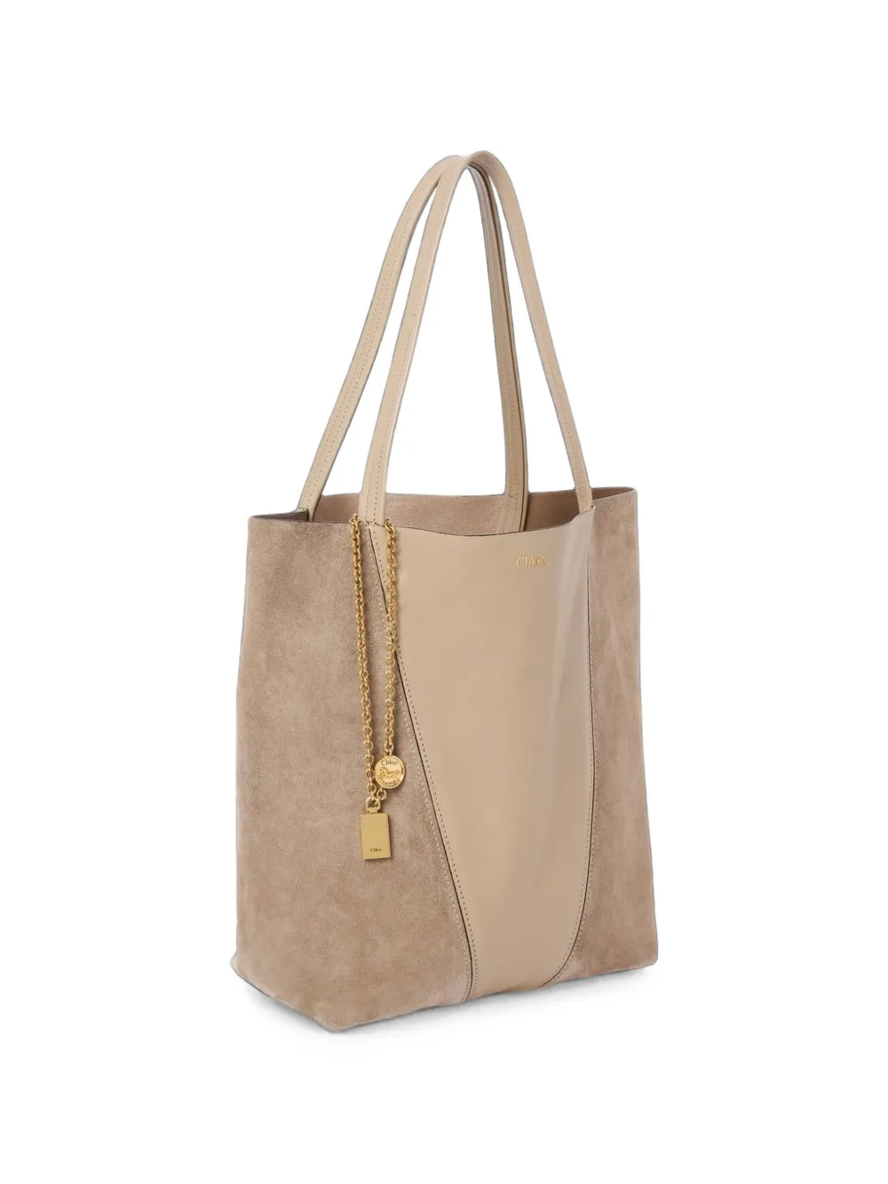 Chloé Shopper met vlakken Beige