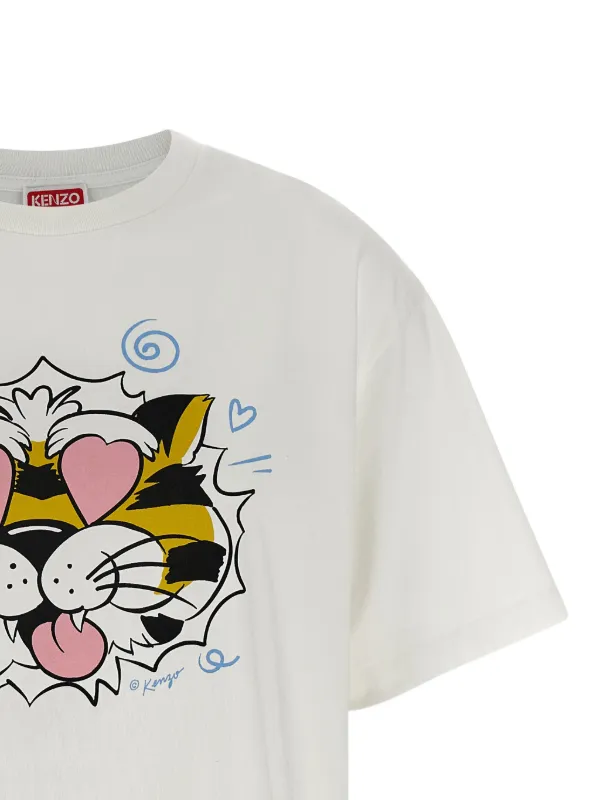 Kenzo タイガープリント Tシャツ | ホワイト | FARFETCH JP