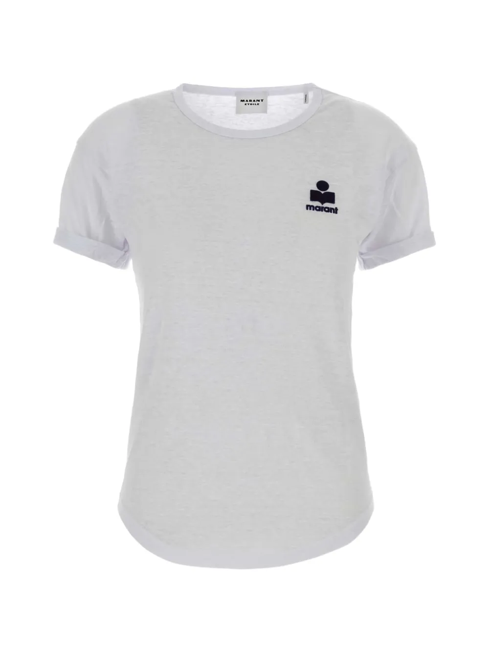 MARANT ÉTOILE rolled-sleeve T-shirt - Bianco