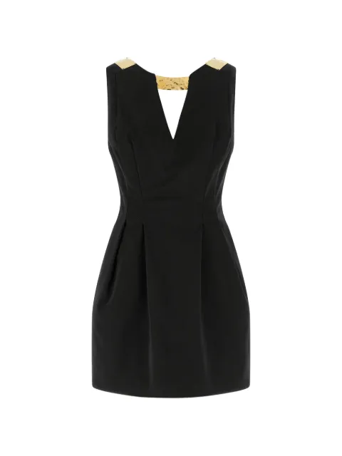 Elisabetta Franchi plaque V-neck mini dress