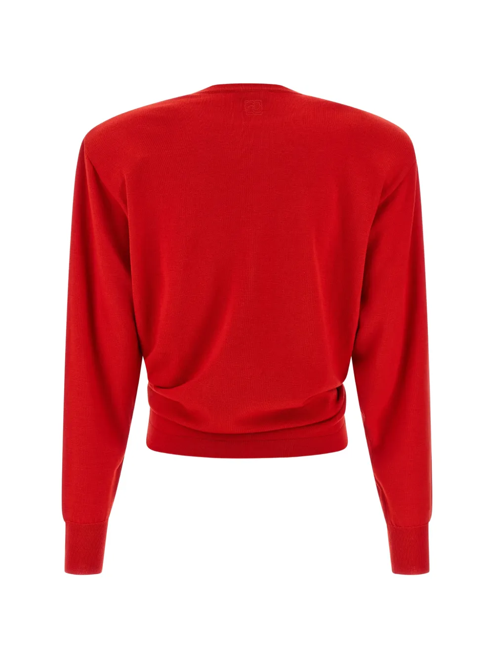  Magda Butrym Draping Knot Wool Knitwear - Red 