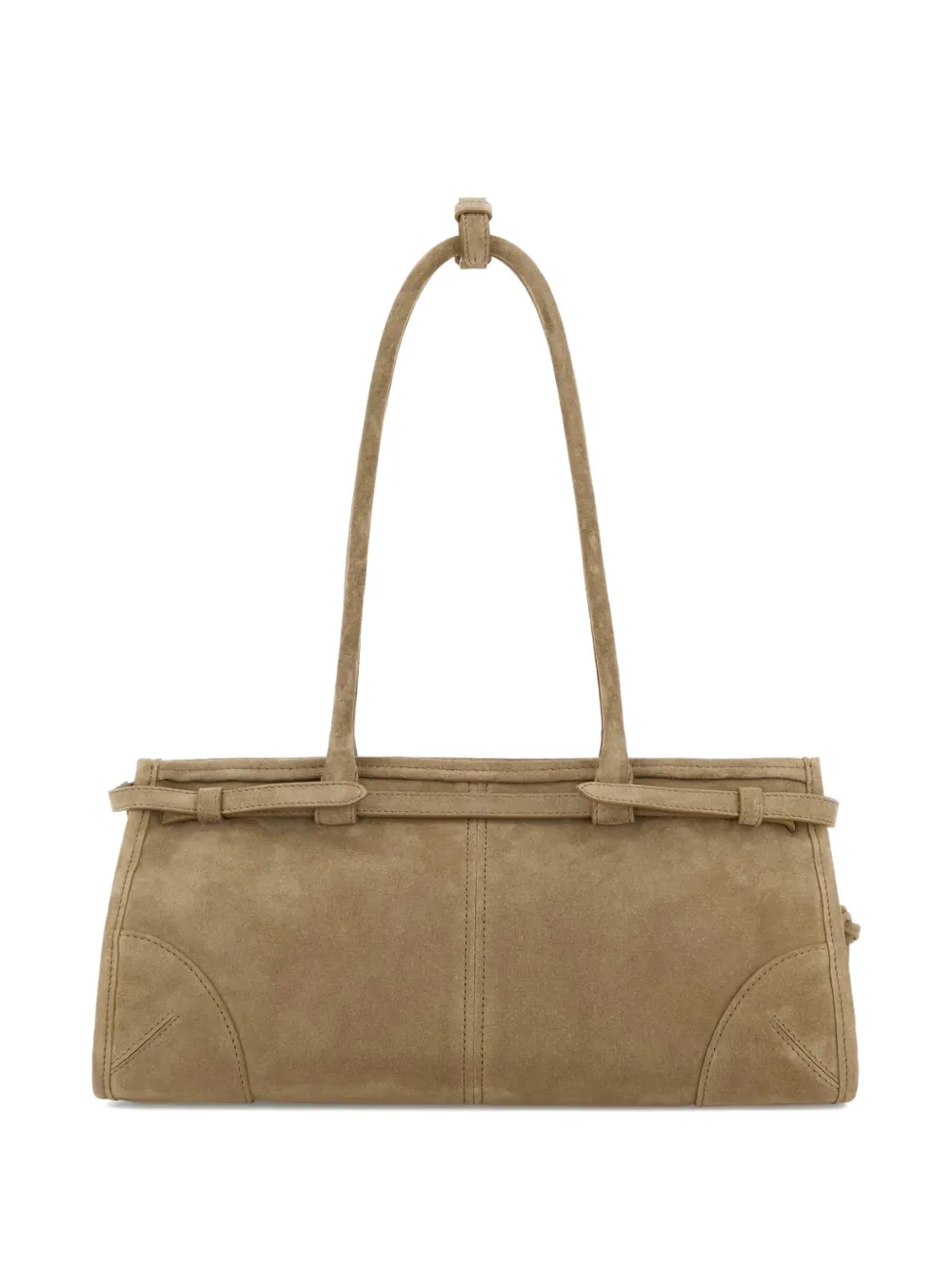 Prada medium Bonnie suede shoulder bag - Beige