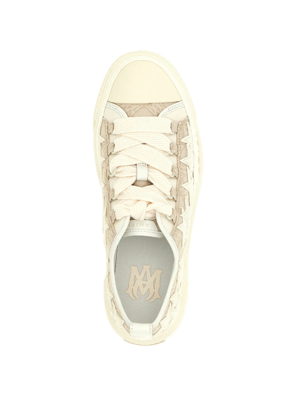 AMIRI monogram star court sneakers Beige