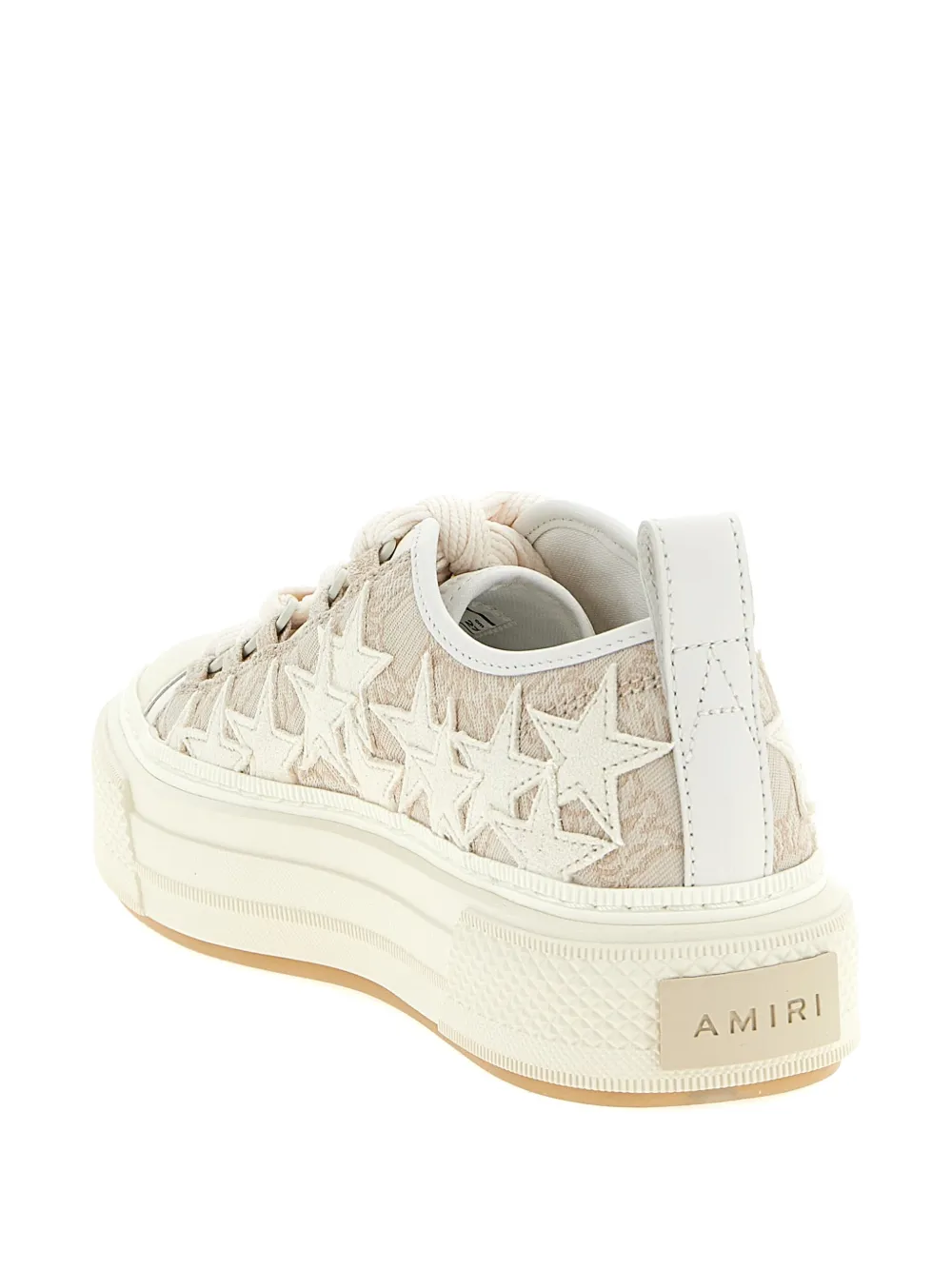AMIRI monogram star court sneakers Beige
