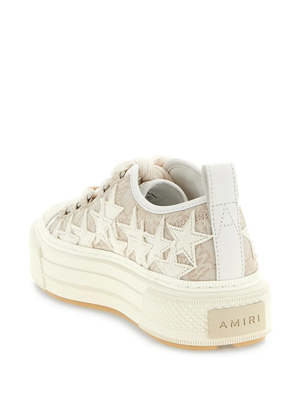 AMIRI Star court sneakers met monogram Beige