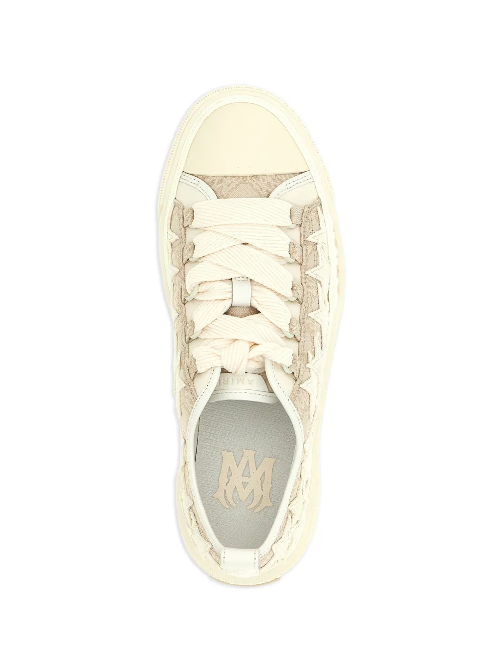 AMIRI Star court sneakers met monogram Beige