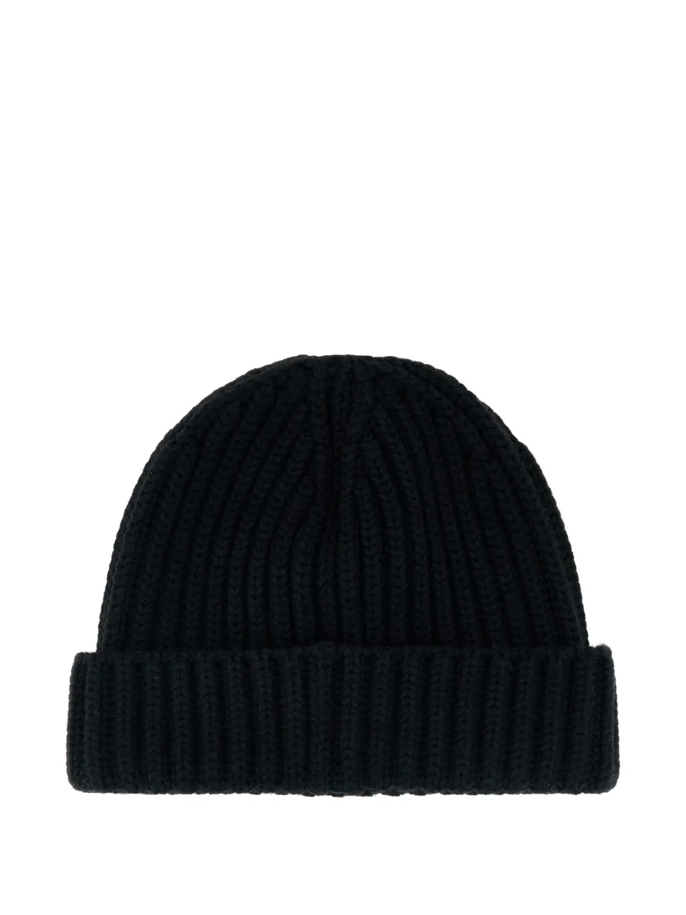 Prada triangle-logo beanie hat - Zwart