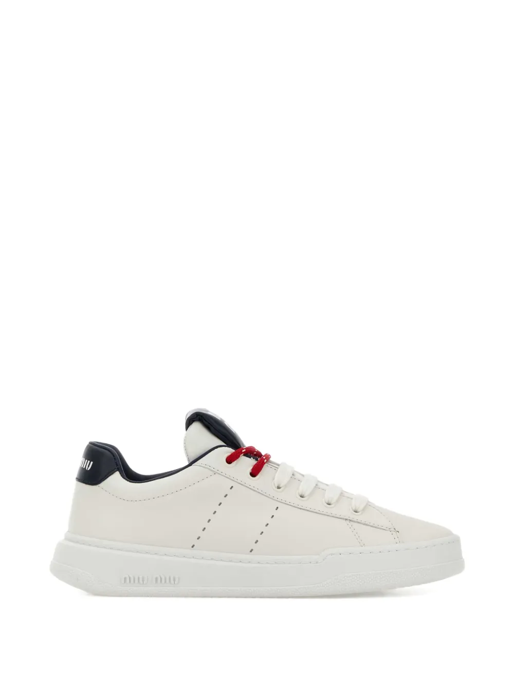 Miu leather sneakers Wit