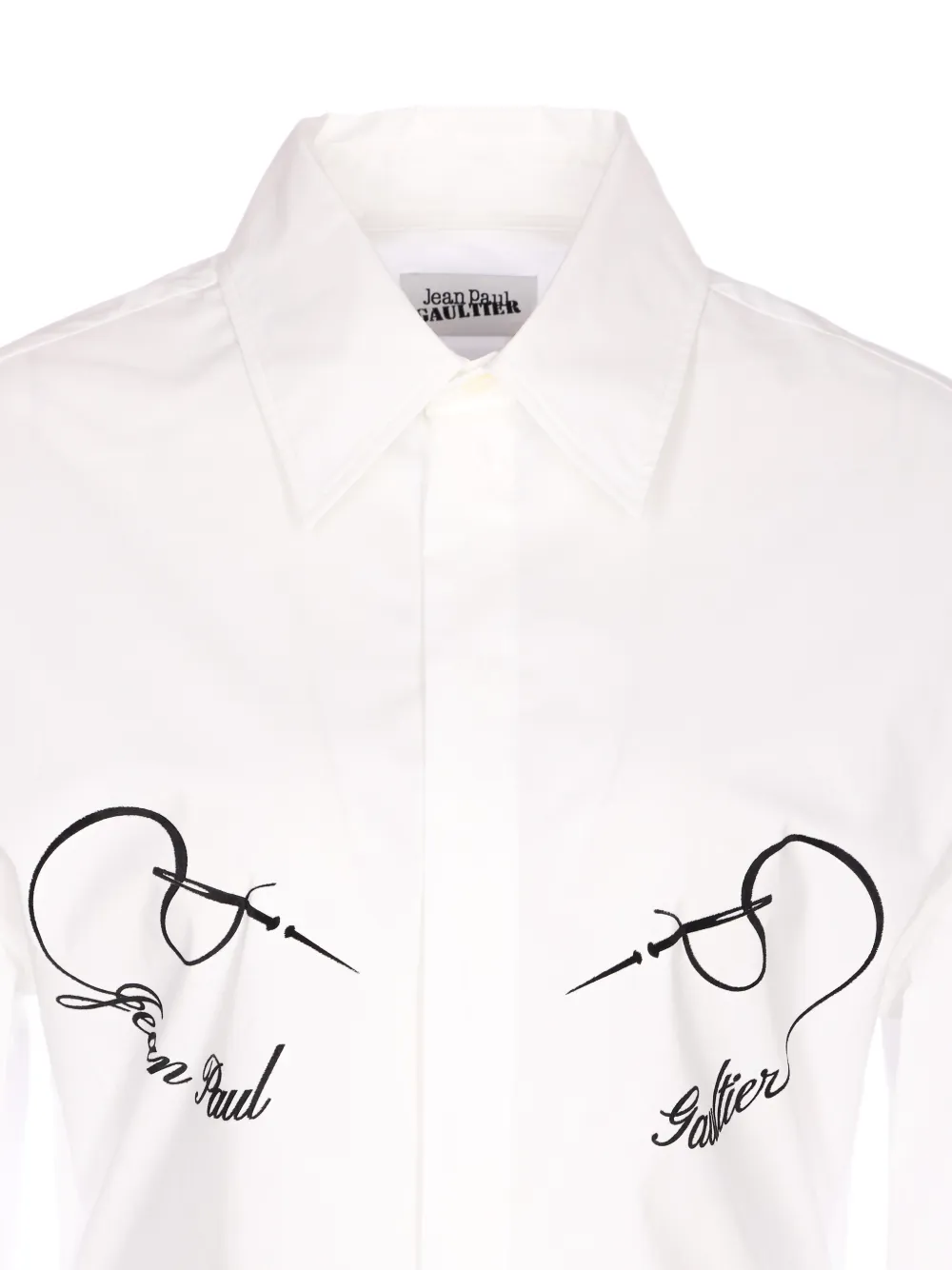 Jean Paul Gaultier Popeline blouse Wit