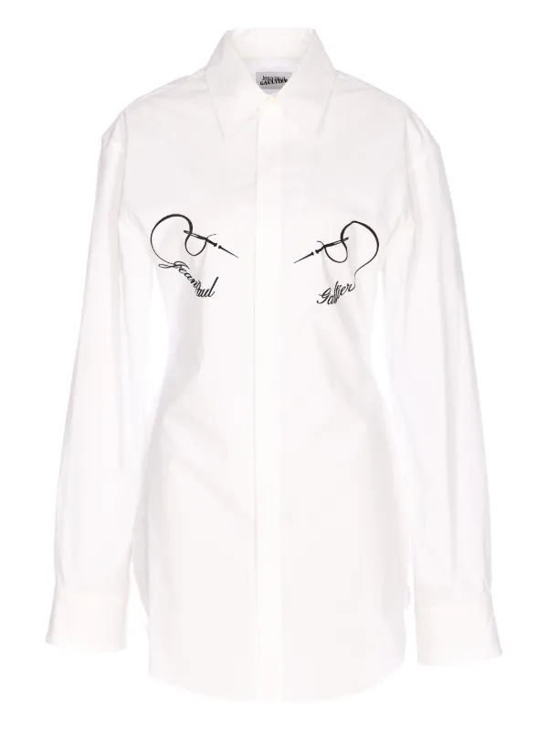 Jean Paul Gaultier Needles Shirt in White