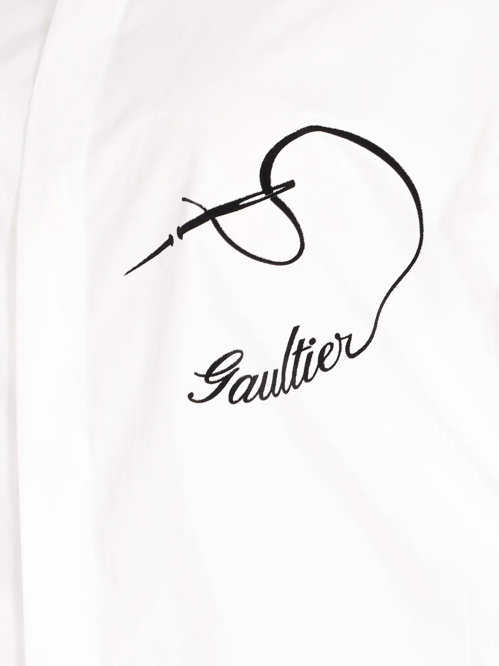 Jean Paul Gaultier Popeline blouse Wit