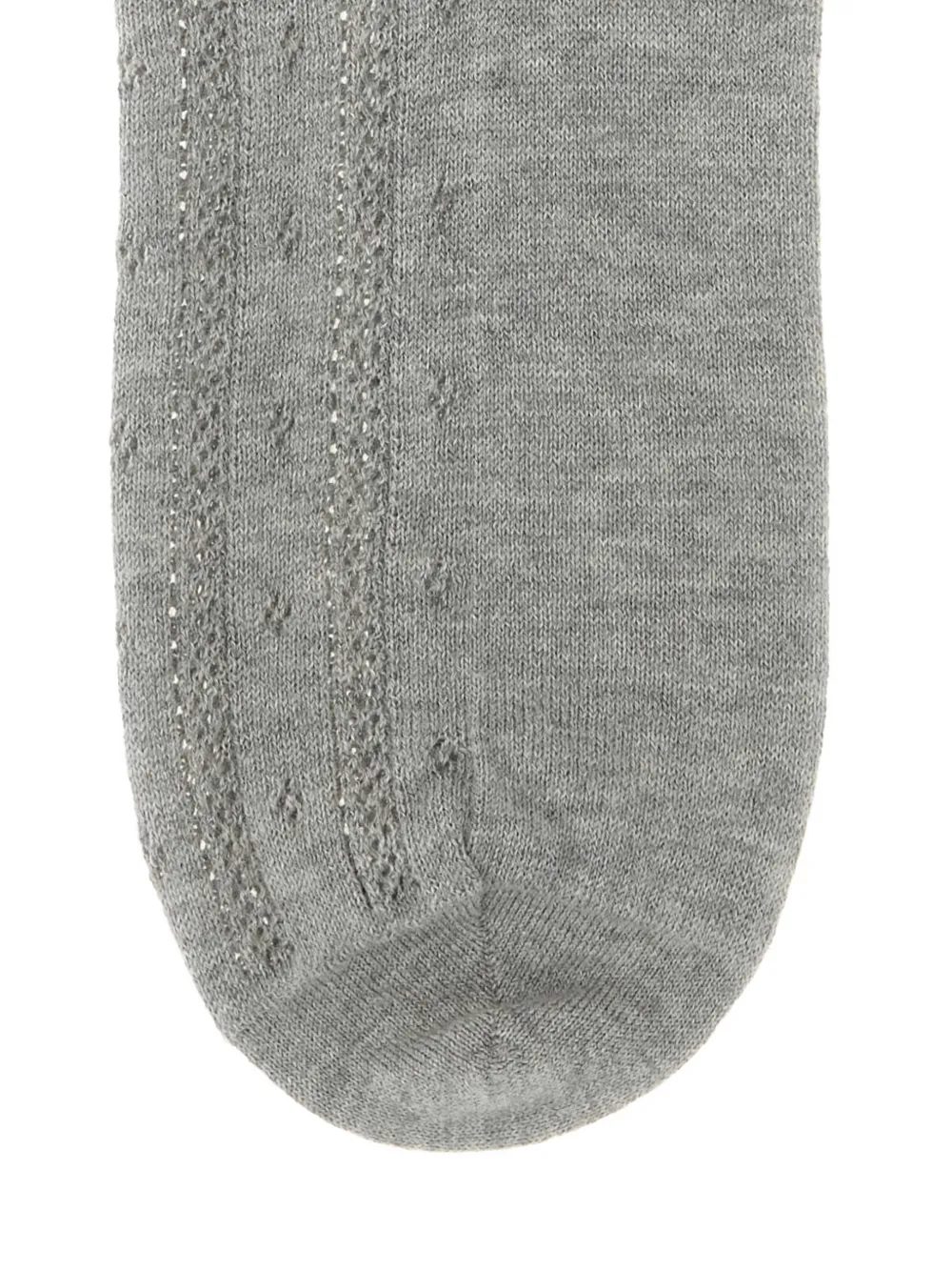  Miu Miu Calcetines De Algodón - Gris 