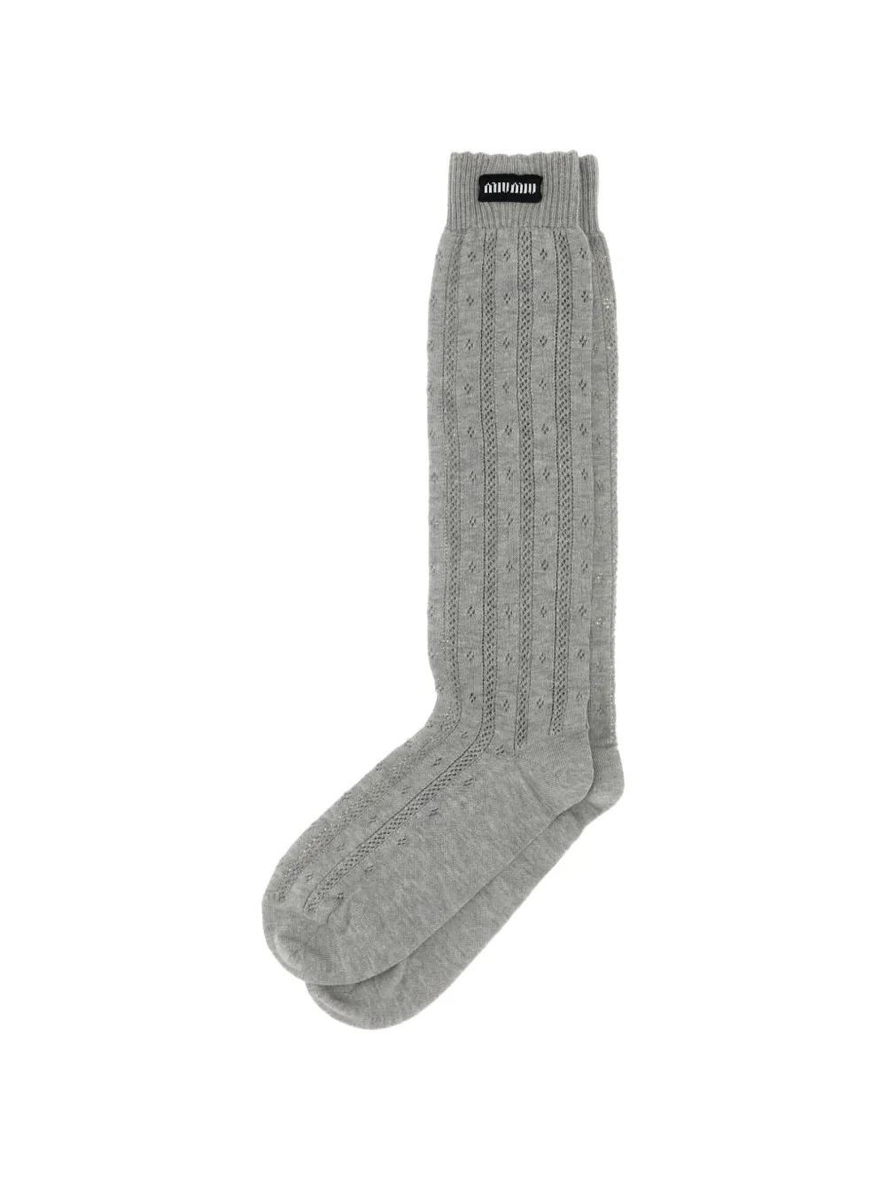 Miu Miu cotton socks - Grigio