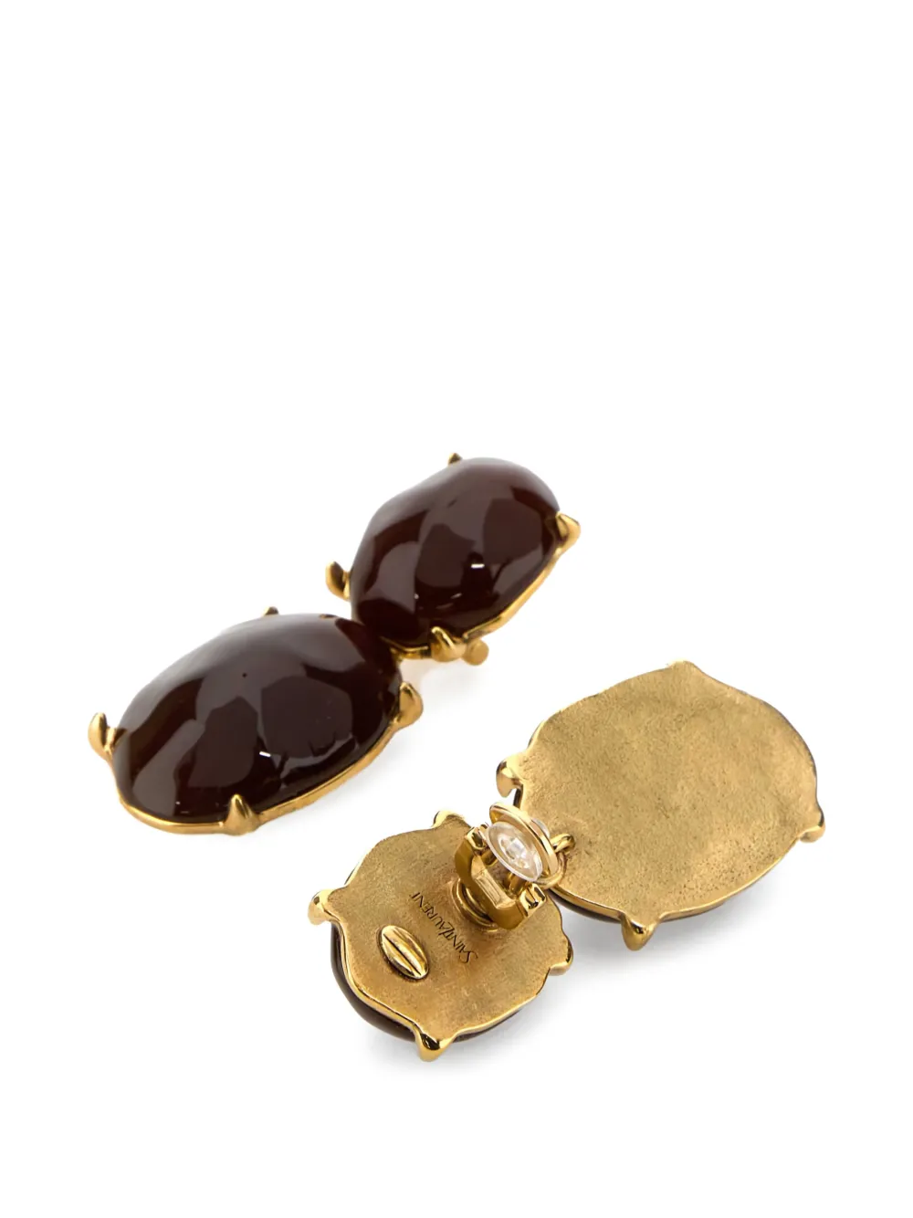  Saint Laurent Metal Earrings - Gold 