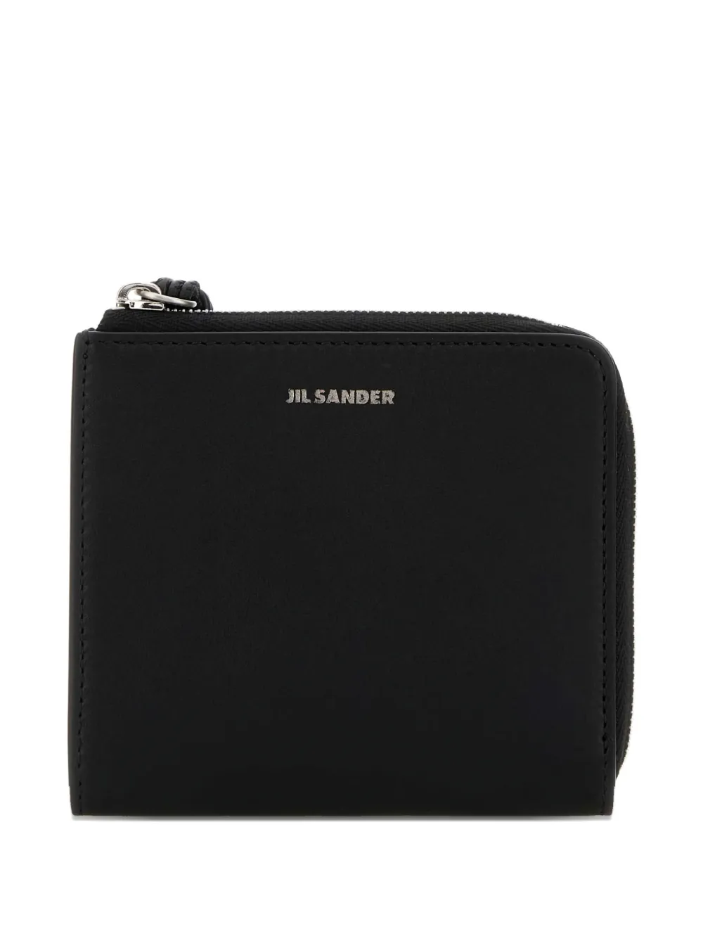 Jil Sander zip leather purse - Nero
