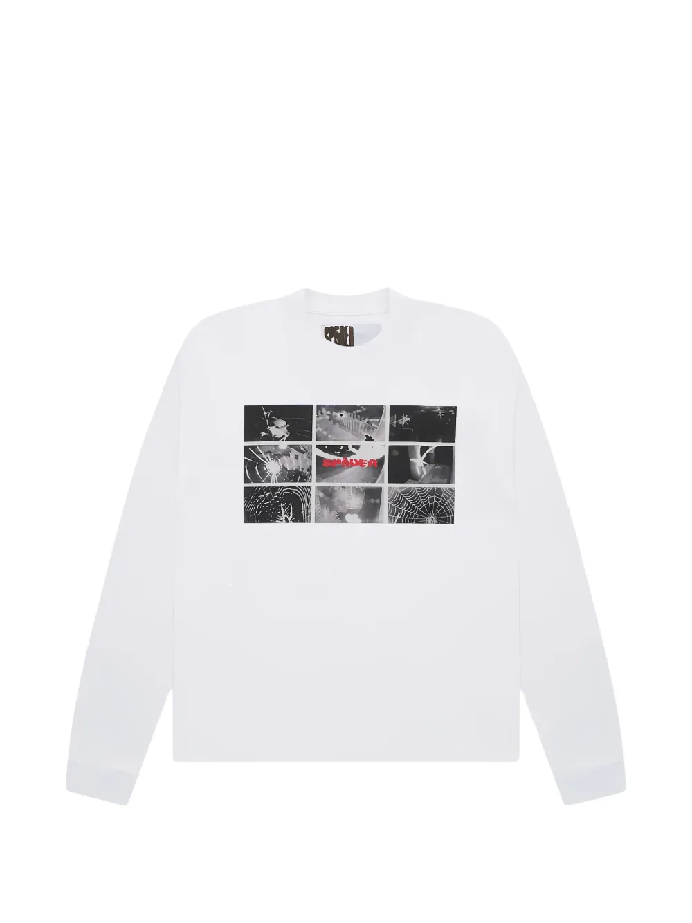 SP5DER Web Monitor T-shirt met lange mouwen Wit