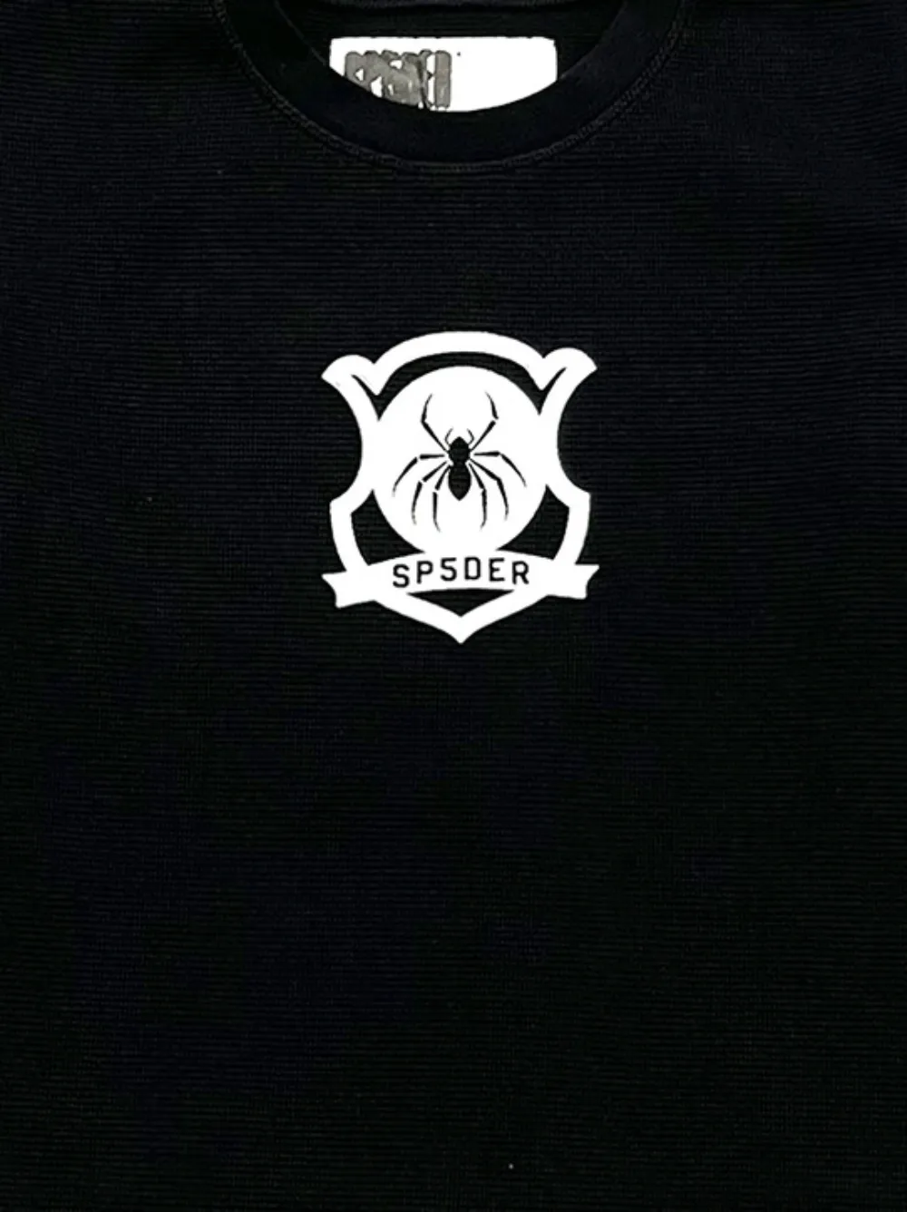 SP5DER logo-detail long-sleeve sweatshirt - Zwart