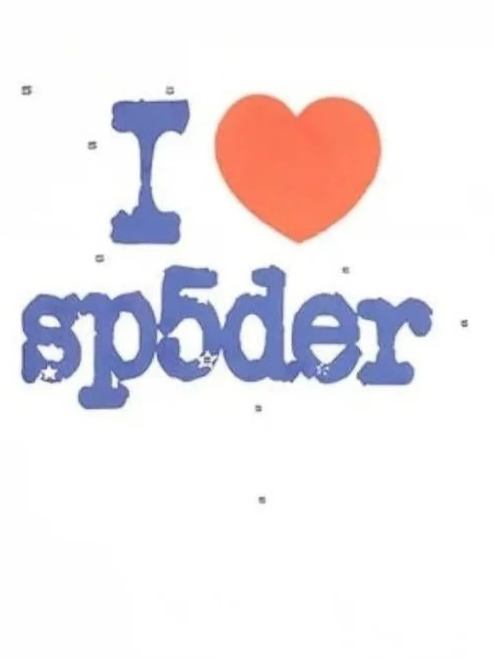 SP5DER heart graphic T-shirt - Wit