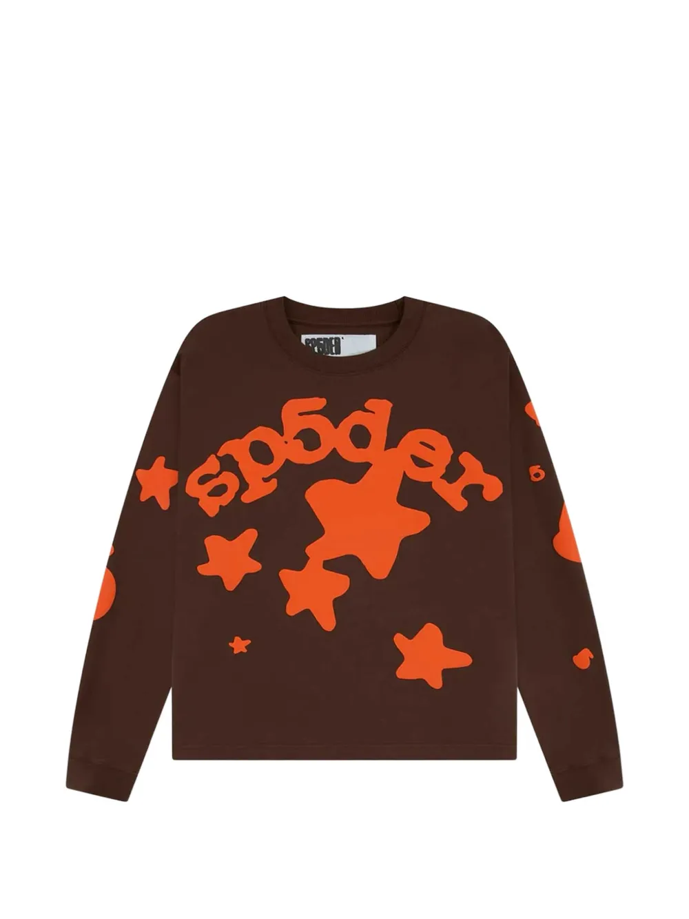 SP5DER 그래픽 프린트 티셔츠 | 브라운 | Image 1