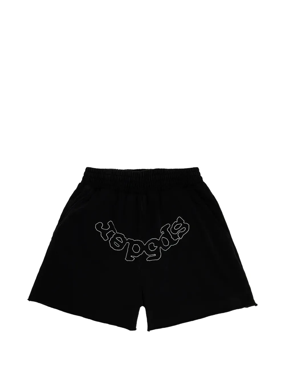 SP5DER logo-detail shorts - Nero