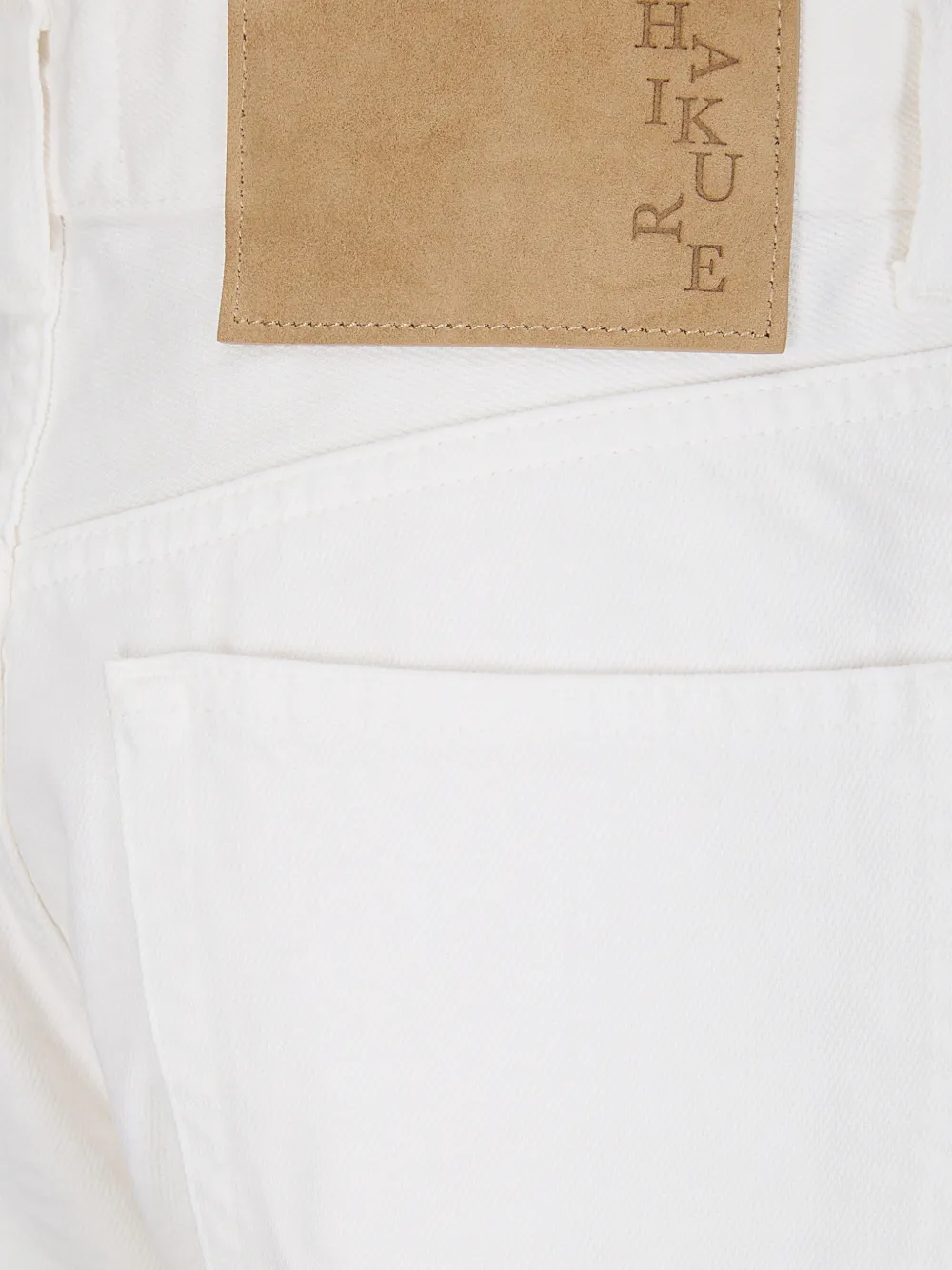 Haikure Jeans met logopatch Wit