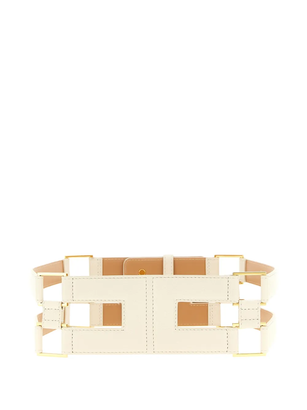 Elisabetta Franchi double-band belt - Beige