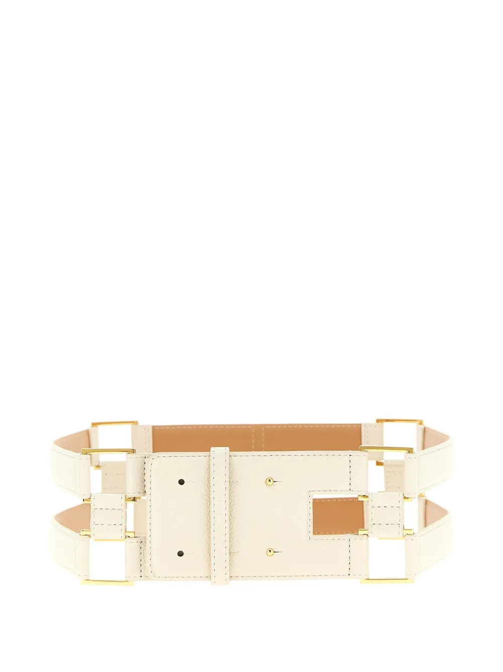 Elisabetta Franchi double-band belt - Nude