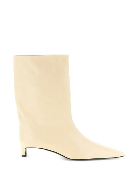 Jil Sander botines con puntera en punta