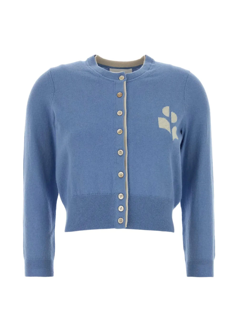 MARANT ÉTOILE button logo cardigan - Blue