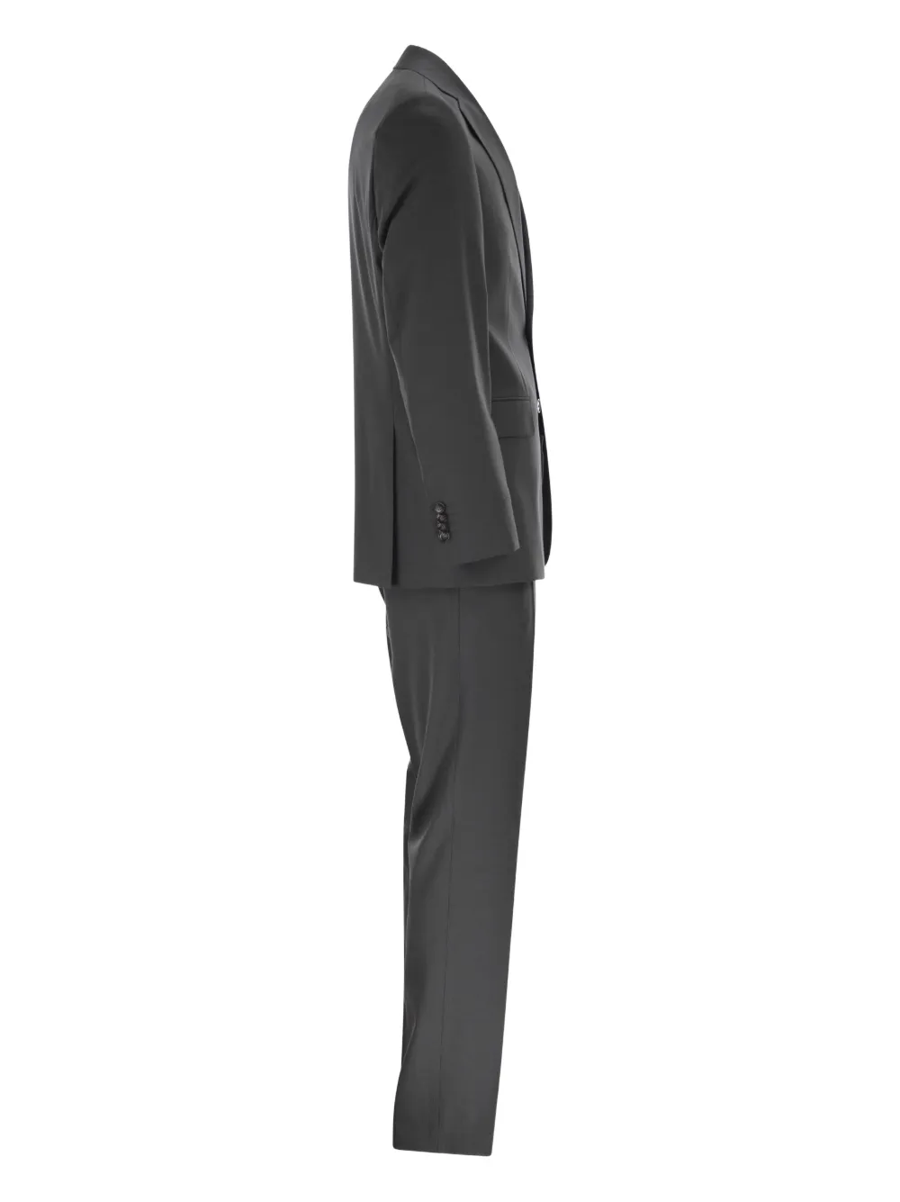  Boss Grey Single-breasted Suit 