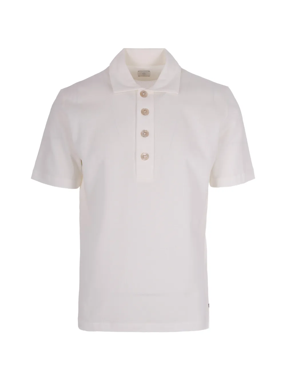 Eleventy buttoned polo shirt - Bianco