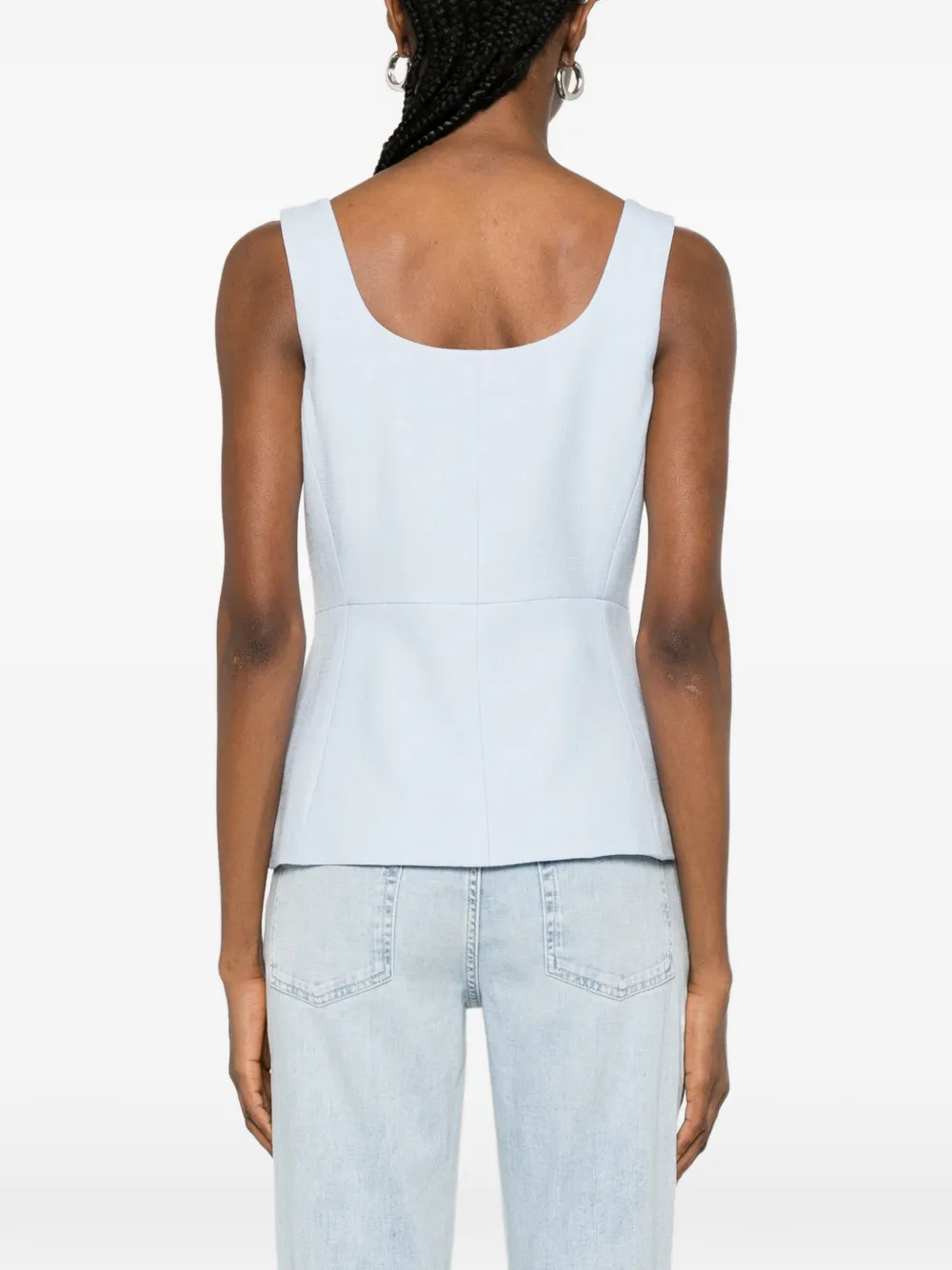 Maje Gilet met knopen Blauw
