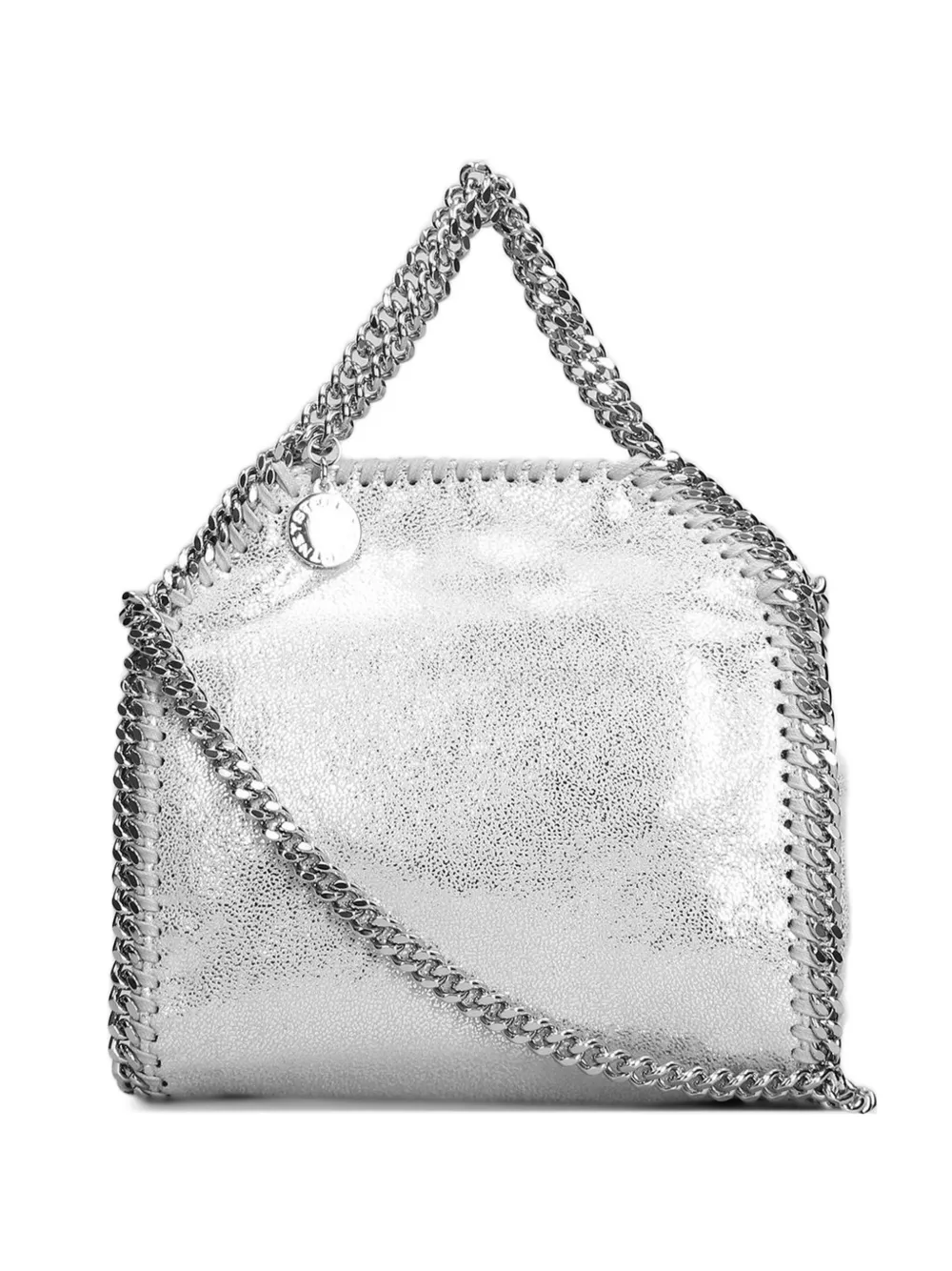 Stella McCartney Falabella chain-trim shoulder bag - Argento