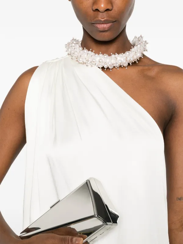 Stella McCartney ワンショルダー マキシドレス | ホワイト | FARFETCH JP