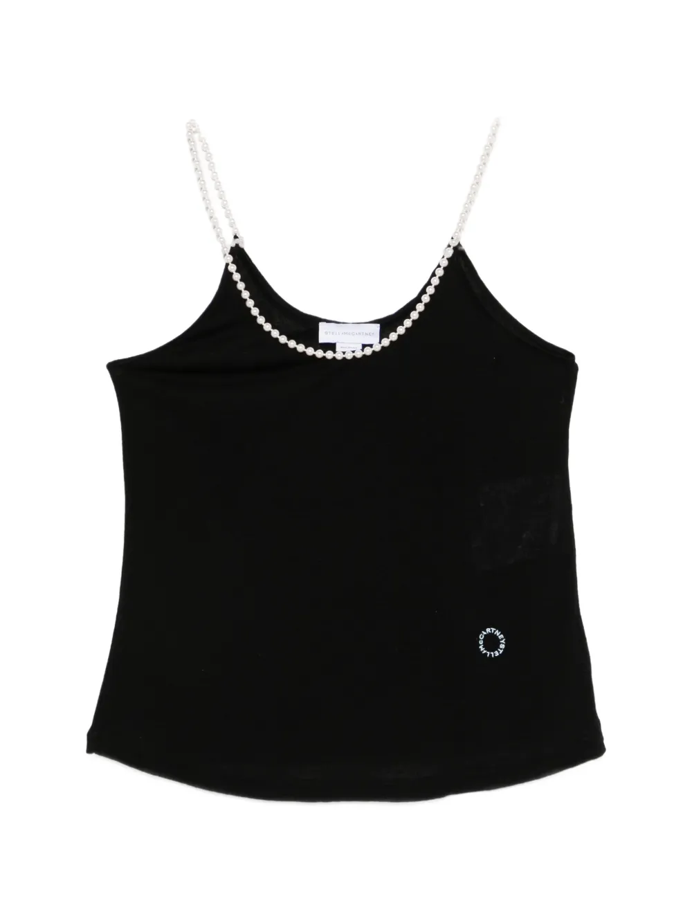 Stella McCartney pearl-embroidery top - Nero
