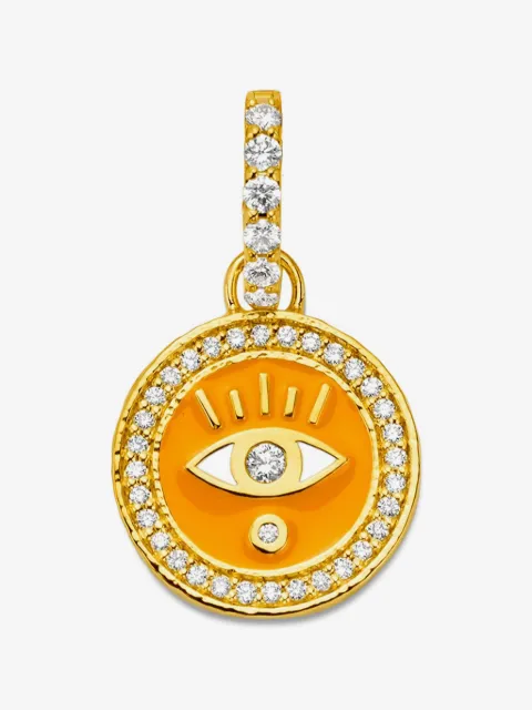 BUDDHA MAMA diamond clementine evil eye pendant