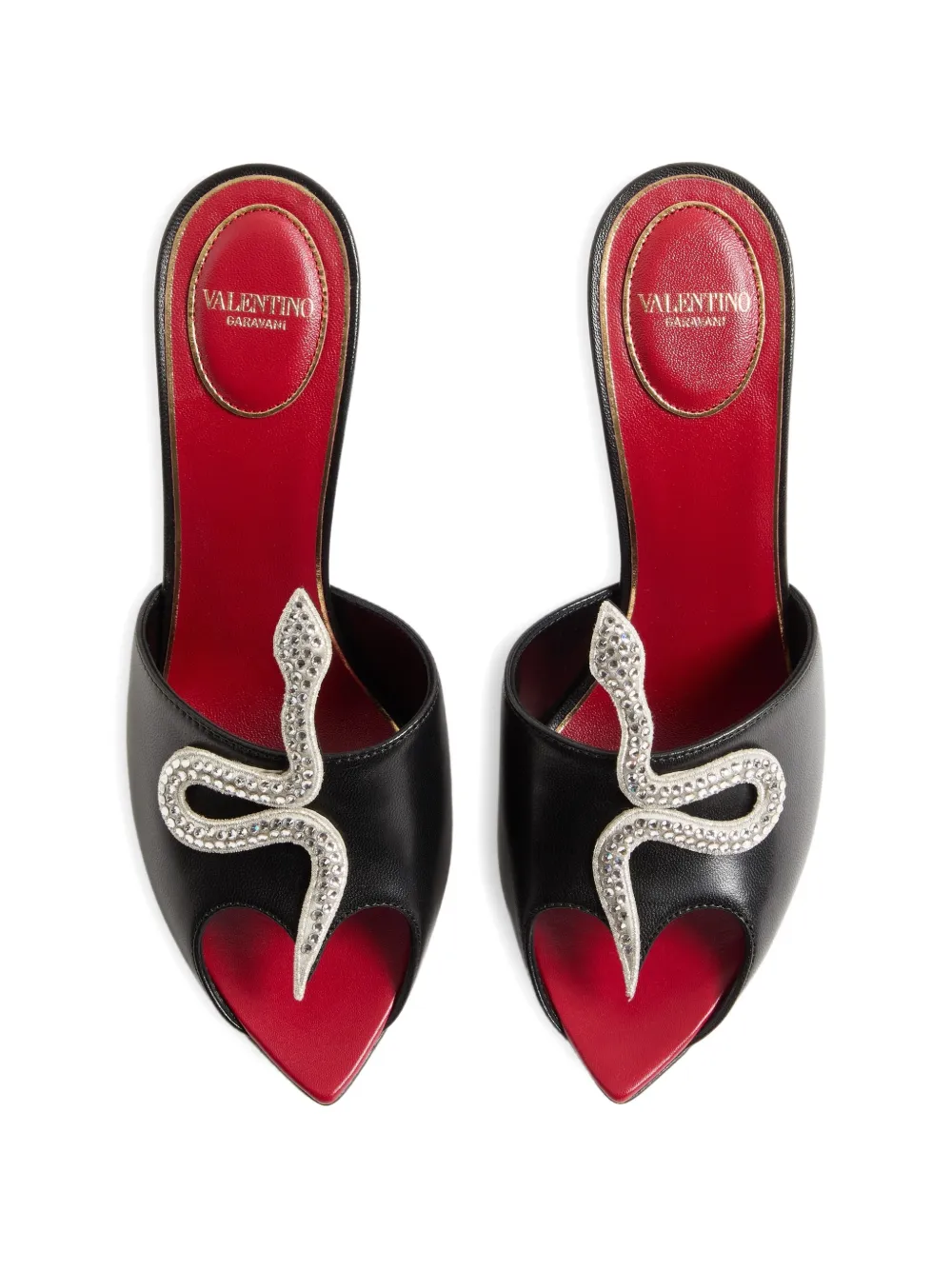 Valentino Garavani Coeur Vipère sandalen Zwart