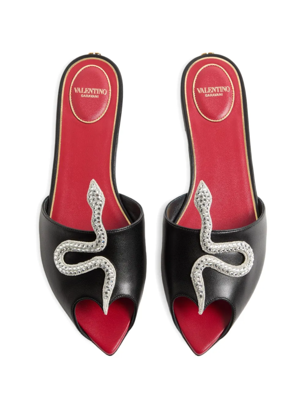 Valentino Garavani Coeur Vipère sandalen Zwart