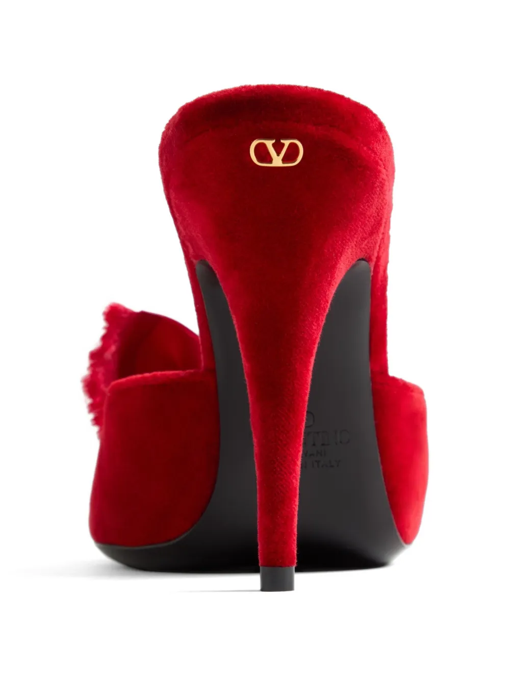 Valentino Garavani Marie A fluwelen sandalen Rood