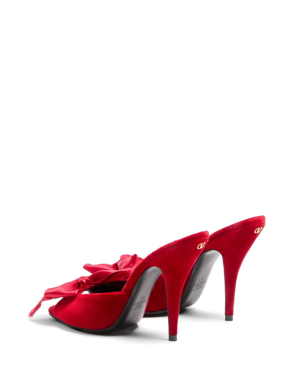 Valentino Garavani Marie A fluwelen sandalen Rood