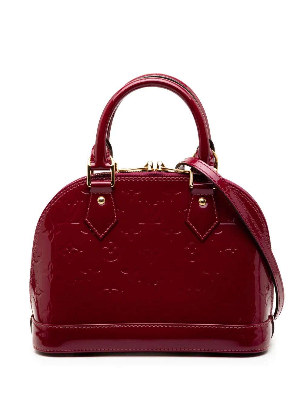 Louis Vuitton Pre-Owned 2018 Monogram Vernis Alma BB satchel - Rosso