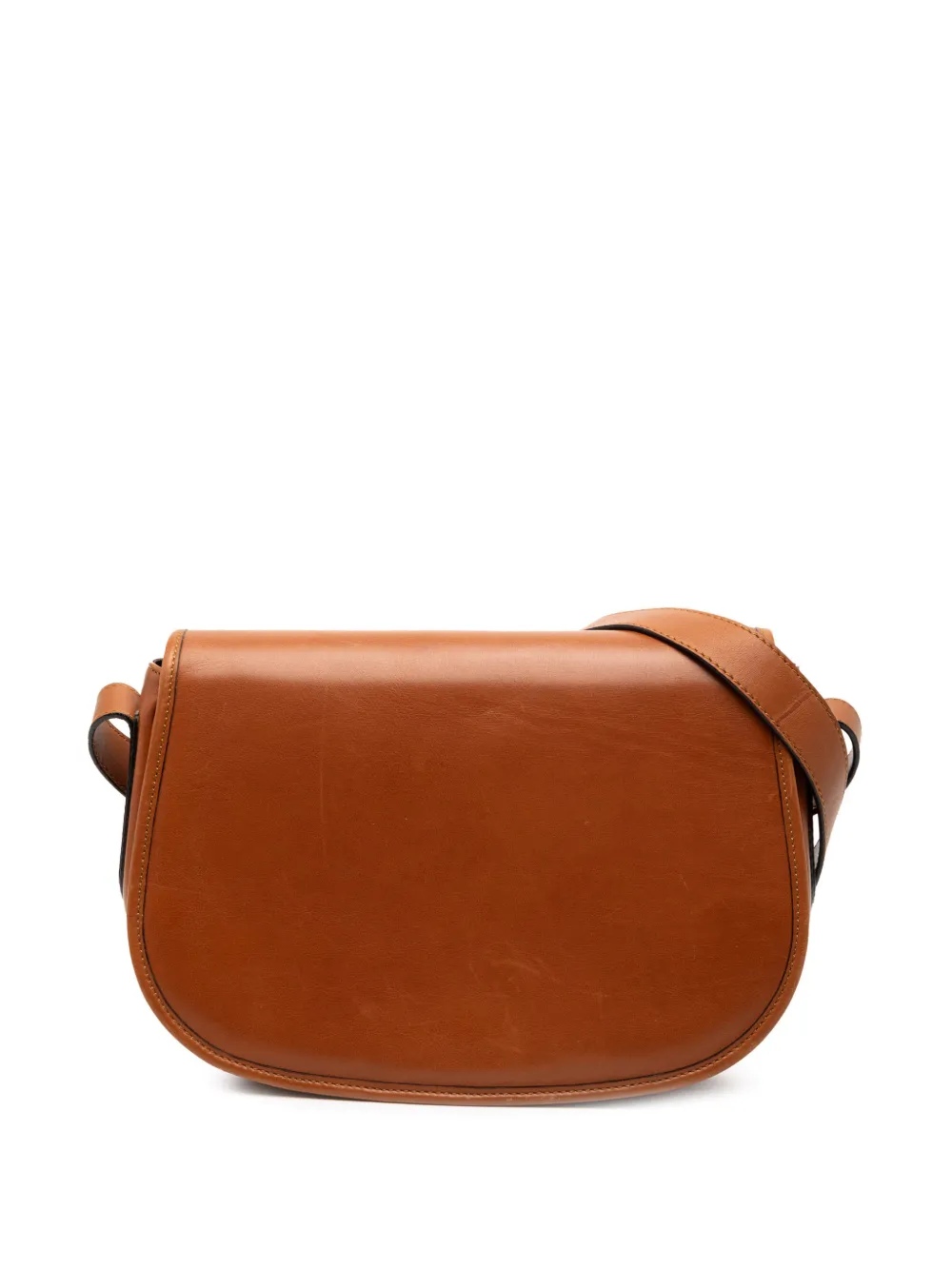 Ferragamo Pre-Owned 1970-1980 Leather Flap crossbody bag - Marrone