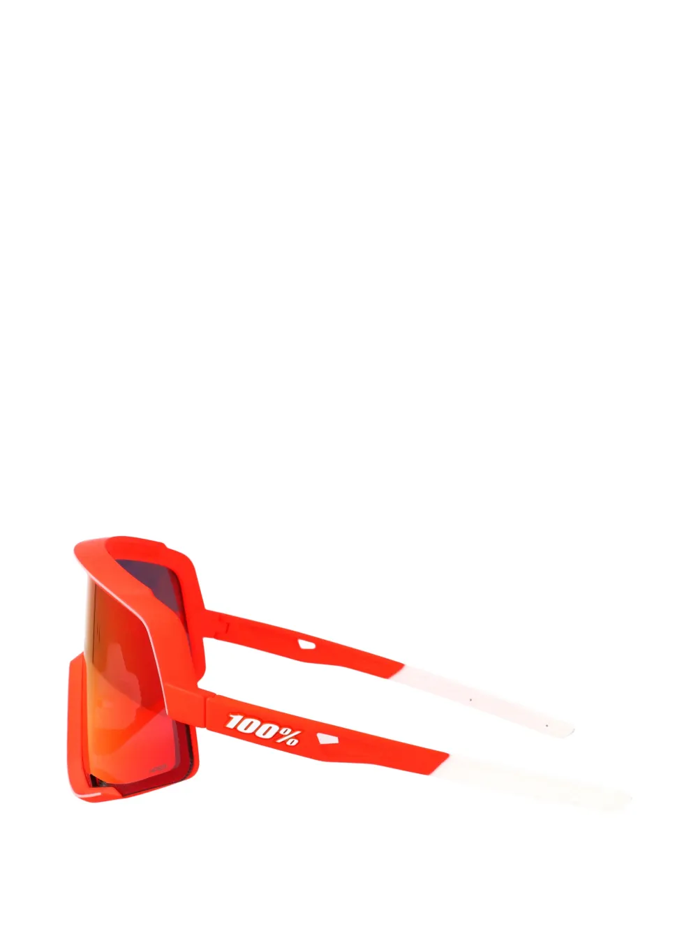 100% Eyewear Glendale zonnebril met geometrisch montuur Rood